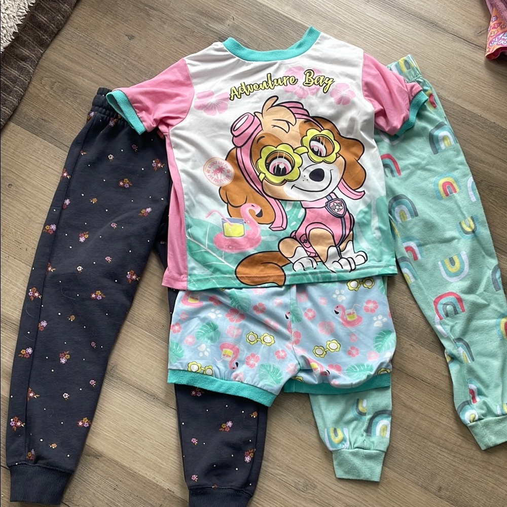Kids Pajama Set - Pink, Blue, Black